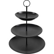 thumbnail: Cookinglife Etagère zwart ø 16, 21 & 26 cm - 3-laags - 32 cm hoog