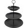 Cookinglife Etagère zwart ø 16, 21 & 26 cm - 3-laags - 32 cm hoog