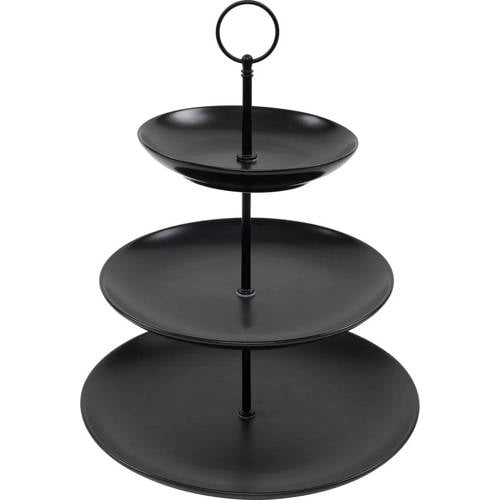 Cookinglife Etagere Zwart - ø 16, 21 & 26 cm - 3 laags afbeelding