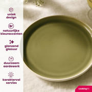thumbnail: Cookinglife Ontbijtborden / Dessertborden Mos Groen ø 21 cm - 6 Stuks