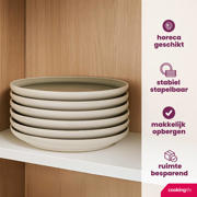 thumbnail: Cookinglife Ontbijtborden / Dessertborden Mos Groen ø 21 cm - 6 Stuks