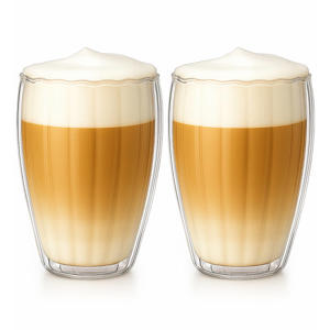 Dubbelwandige Latte Macchiato glazen / Koffieglazen Pumpkin 300 ml - 2 stuks