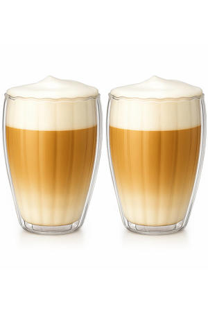 Dubbelwandige Latte Macchiato glazen / Koffieglazen Pumpkin 300 ml - 2 stuks