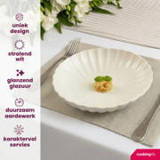 thumbnail: Cookinglife Diepe Borden / Pastaborden Cardida Off White ø 20 cm - 6 Stuks