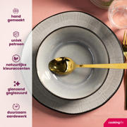 thumbnail: Cookinglife Serviesset Nola Warm Grey 18-delig / 6 personen - 6 dinerborden, 6 ontbijtborden en 6 kommen