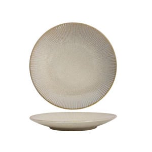 Ontbijtborden Coastal Lines Ocean Beige ø 21 cm - 6 Stuks