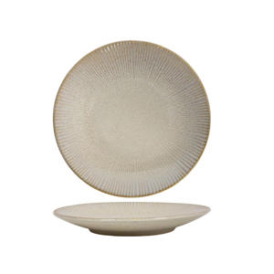 Ontbijtborden / Dessertborden Coastal Lines Ocean Beige ø 21 cm - 6 Stuks