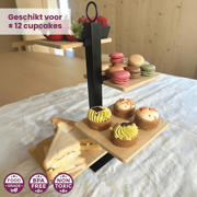 thumbnail: Cookinglife Etagere 4 Laags / Serveertoren + Schaaltje - Zwart Metaal