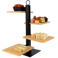Cookinglife Etagere 4 Laags / Serveertoren + Schaaltje - Zwart Metaal
