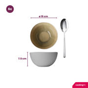 thumbnail: Cookinglife Soepkommen / Kommen Belize ø 15 cm - 6 stuks