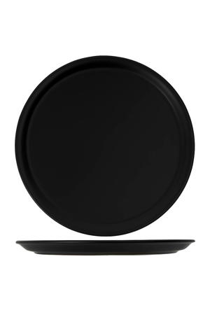 Pizzaborden Aardewerk Zwart Ø 30 cm - Set van 4 Vaatwasserbestendig