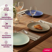 thumbnail: Cookinglife Serviesset Aqua Maris 18-delig / 6 personen - 6 dinerborden, 6 ontbijtborden en 6 kommen
