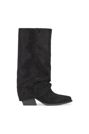 Lois cowboylaarzen met studs zwart