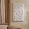 NOUS Living wollen schilderij Whartone 60x90 cm - ivoor