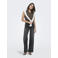 ONLY high waist wide leg jeans black denim