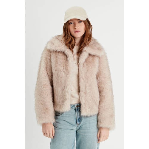 Cache Cache faux fur jas beige afbeelding