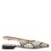 Copenhagen Shoes leren slingback loafers met slangenprint ecru/zwart