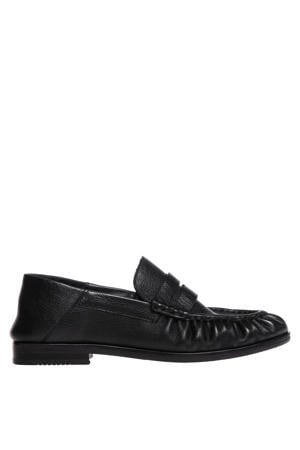 leren loafers zwart