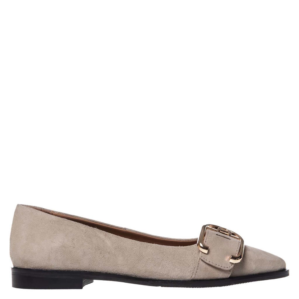 Beige dames Copenhagen Shoes suède loafers