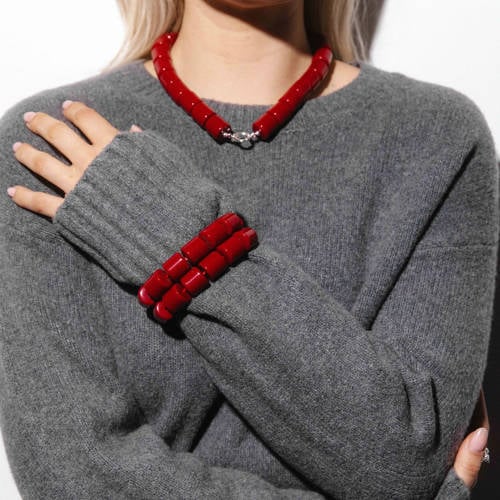 Bonnie Studios X Catwalk Junkie armband Cherry Kiss rood afbeelding