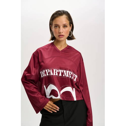 Refined Department X Vedder & Vedder T-shirt donkerrood afbeelding