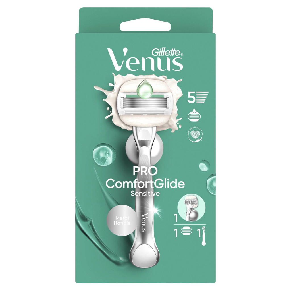 Gillette Venus Pro ComfortGlide sensitive scheersysteem - 1 handvat + 1 scheermesje
