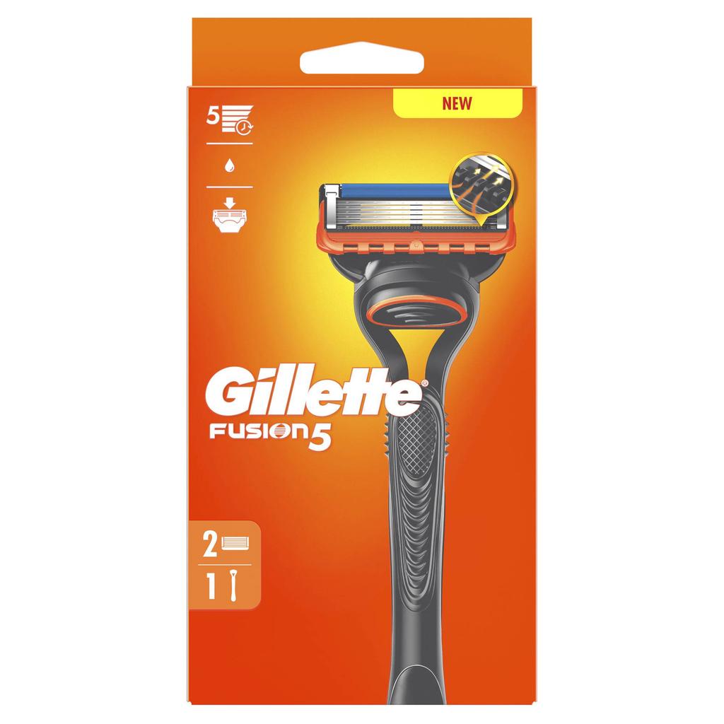Gillette Fusion5 scheermes voor mannen - 1 handvat + 2 navulmesjes