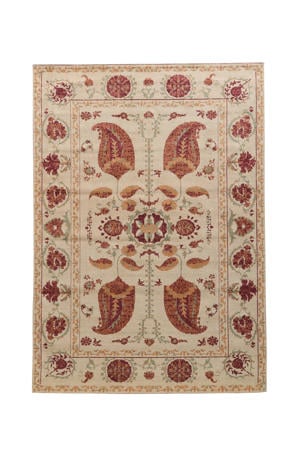vloerkleed Romina burgundy/groen (230x160cm)