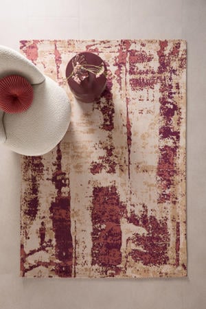 vloerkleed Renato bordeaux/roze (230x160cm)