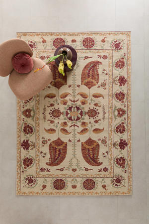 vloerkleed Romina burgundy/groen (290x200cm)