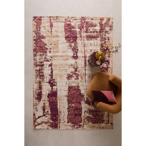 vloerkleed Renato bordeaux/roze (290x200cm)