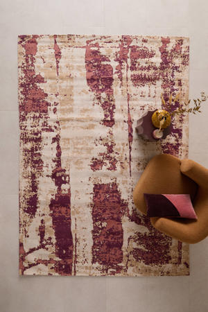 vloerkleed Renato bordeaux/roze (290x200cm)