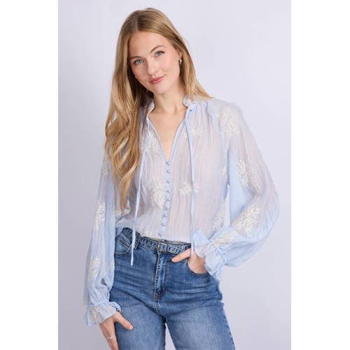 C&S The Label blouse lichtblauw afbeelding
