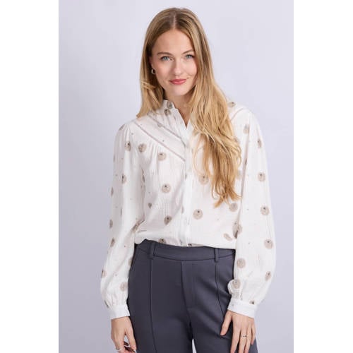 C&S The Label blouse ecru afbeelding