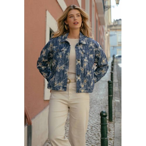 C&S The Label spijkerjas donkerblauw afbeelding