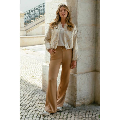 C&S The Label jasje met glitter beige afbeelding