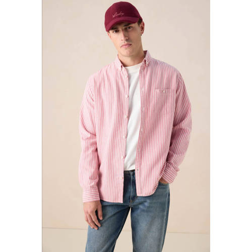 Sissy-Boy regular gestreepte casual overhemd roze afbeelding
