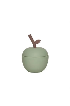 drinkbeker met rietje Appel (120 ml)