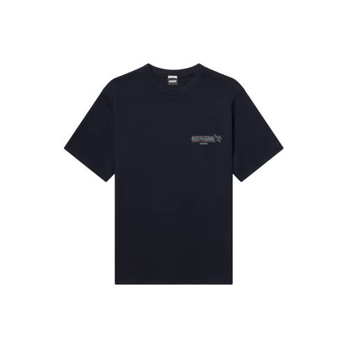 Kultivate regular T-shirt met backprint donkerblauw afbeelding