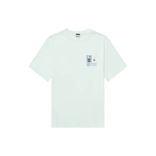 Kultivate regular T-shirt met backprint mintgroen afbeelding