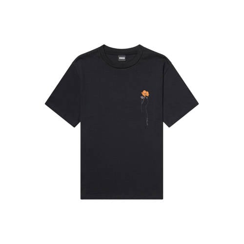 Kultivate regular T-shirt met backprint donkerblauw afbeelding