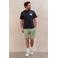 Kultivate relaxed gebloemd T-shirt met backprint antraciet