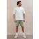 Kultivate oversized T-shirt met backprint ecru