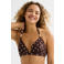 BEACHWAVE voorgevormde halter bikinitop donkerbruin