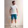 Kultivate regular T-shirt met backprint lichtblauw