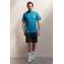 Kultivate regular T-shirt met backprint blauw