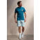 Kultivate Luxury regular sweatshort lichtblauw