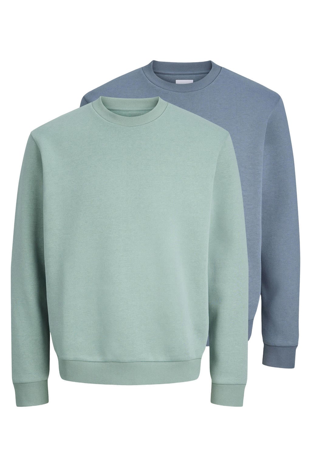 JACK & JONES ESSENTIALS sweater blauw - (set van 2)