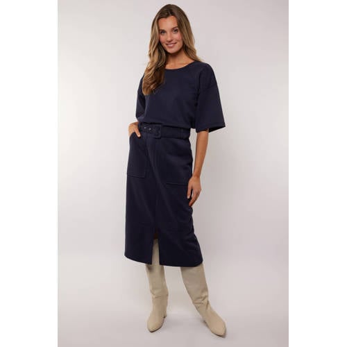 G-maxx kokerrok donkerblauw afbeelding