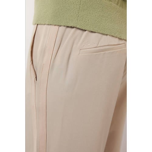 G-maxx X Froukje wide leg high waist broek zand afbeelding